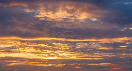 Photo for Beautiful dramatic scenic sunset sky background - Royalty Free Image