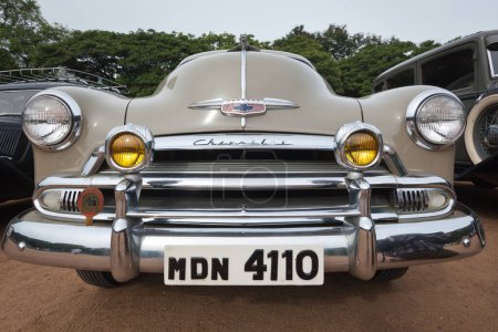 Photo for CHENNAI - INDIA - JULY 24, 2011: Chevrolet (retro vintage car) on Heritage Car Rally 2011 of Madras Heritage Motoring Club at Egmore on July 24, 2011 in Chennai, India - Royalty Free Image