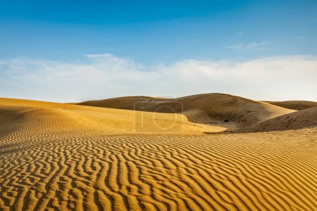 Photo for Dunes of Thar Desert. Sam Sand dunes, Rajasthan, India - Royalty Free Image