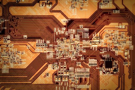 Photo for Technology concept. Electronic circuit board. - Royalty Free Image