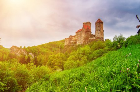 Photo for Hardegg Castle in the Thayatal Valley - Lower Austria at spring time. - Royalty Free Image