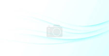 Photo for Modern web background with soft smooth blue smoky transparent waves. Vector illustration - Royalty Free Image