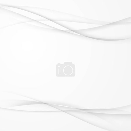 Photo for Mild soft abstract transparent grey swoosh lines background. Vector illustration - Royalty Free Image