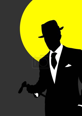 Photo for London handsome gentleman. Hand drawn vector illustration - Royalty Free Image