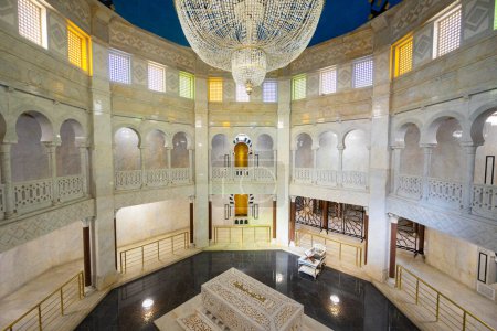 Interior del Mausoleo de Habib Tumba monumental de Bourguiba en Monastir, Túnez