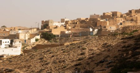 Pueblo Tamezret o Tamazrat en Túnez. Tamezret es un pueblo bereber tunecino situado al sureste del país.