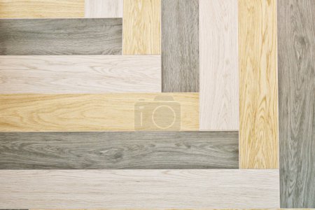 Foto de Textura tablones de madera. Fondo de madera vintage teñido neutro. - Imagen libre de derechos