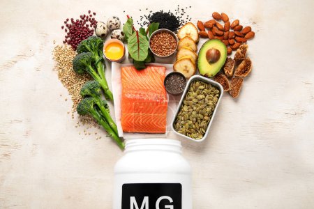 Photo for Foods rich in magnesium. Healthy food. Top view - Royalty Free Image