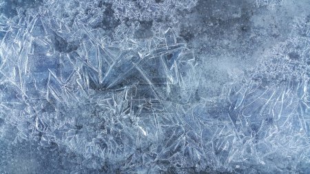 Photo for Close-up of natural ice texture, winter background - Royalty Free Image