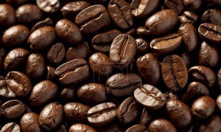 Téléchargez les photos : Aromatique café torréfié grains de fond - en image libre de droit