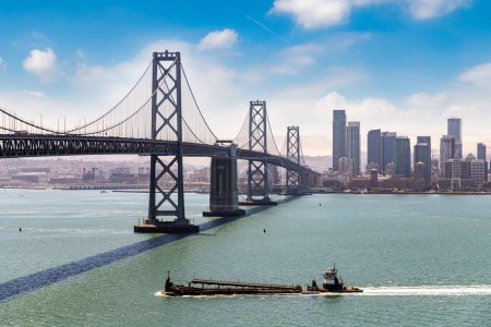 Photo for Oakland Bay Bridge in San Francisco, California, USA - Royalty Free Image