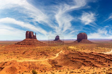 Photo for Monument Valley in a sunny day, Arizona, USA - Royalty Free Image