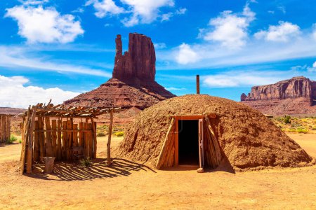 Photo for Native american hogans in Navajo nation reservation at Monument Valley, Arizona, USA - Royalty Free Image