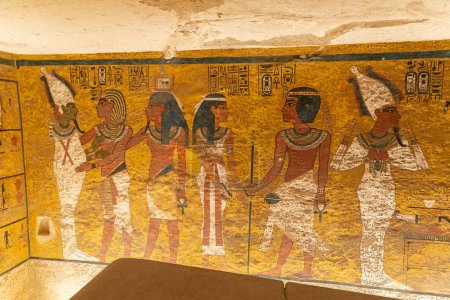 Foto de Tomb of pharaoh Tutankhamun in Valley of the Kings, Luxor, Egypt - Imagen libre de derechos