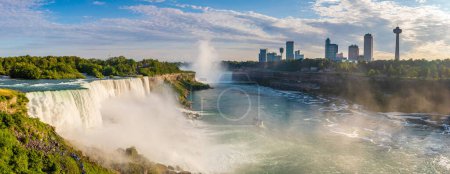 Photo for Panorama of  View of American falls at Niagara falls, USA, from the American Side - Royalty Free Image