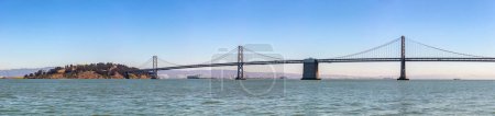 Photo for Panorama of Oakland Bay Bridge in San Francisco, California, USA - Royalty Free Image