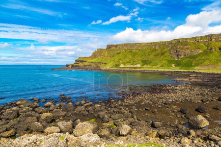 Photo for Giant's Causeway in a beautiful summer day, Northern Ireland - Royalty Free Image