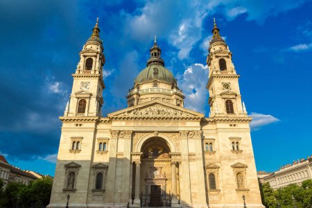 Photo for Budapest and St. Stephen Basilica in Hungary in a beautiful summer day - Royalty Free Image