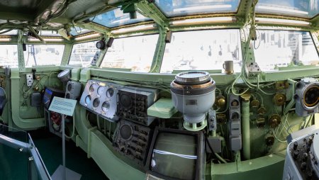 Photo for NEW YORK CITY, USA - MARCH 29, 2020: Panorama of  New York Citys Intrepid Sea, Air - Space Museum Complex in New York City, NY, USA - Royalty Free Image