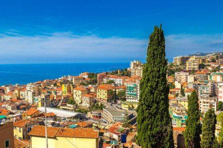 Photo for Panoramic aerial view of San Remo in a beautiful summer day, Italy - Royalty Free Image