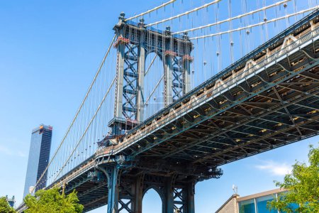 Photo pour Manhattan Bridge à New York, NY, États-Unis - image libre de droit
