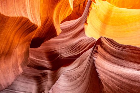 Antelope Canyon in a sunny day, Page, Arizona, USA