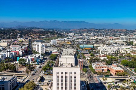Photo for Panoramic aerial view of Los Angeles, California, USA - Royalty Free Image