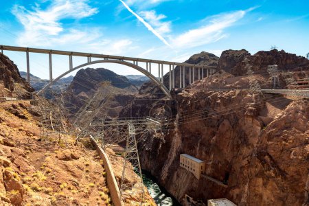 Photo for Mike O.CallaghanPat Tillman memorial bridge in Colorado river at Nevada and Arizona border, USA - Royalty Free Image