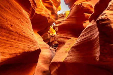 Photo for Antelope Canyon in a sunny day, Page, Arizona, USA - Royalty Free Image