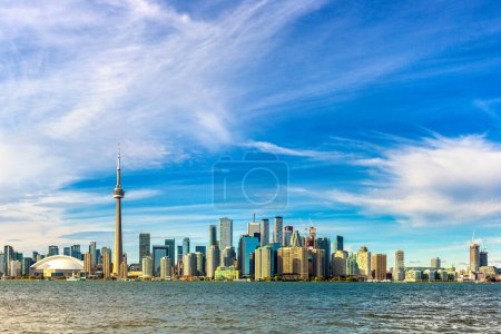 Photo for Panoramic view of Toronto cityscape  in a sunny day, Ontario, Canada - Royalty Free Image