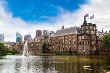 Photo for Binnenhof palace, dutch parliament in Hague in a beautiful summer day, The Netherlands - Royalty Free Image