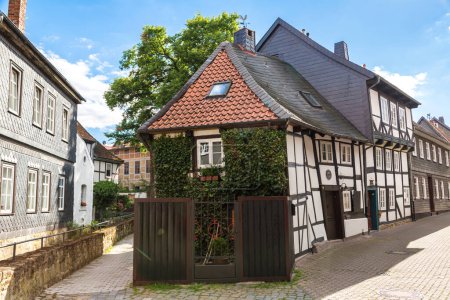 Photo for Historical street in Goslar in a beautiful summer day, Germany - Royalty Free Image