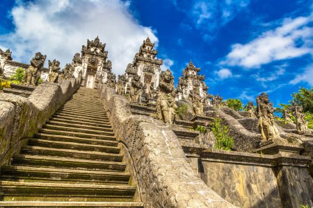 Photo for Pura Penataran Agung Lempuyang temple on Bali, Indonesia in a sunny day - Royalty Free Image
