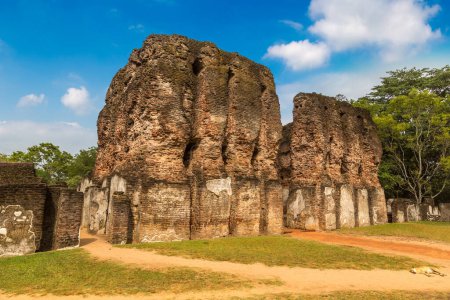 Téléchargez les photos : Ruins of The Palace of King Parakramabahu in Polonnaruwa Archaeological Museum, Sri Lanka - en image libre de droit