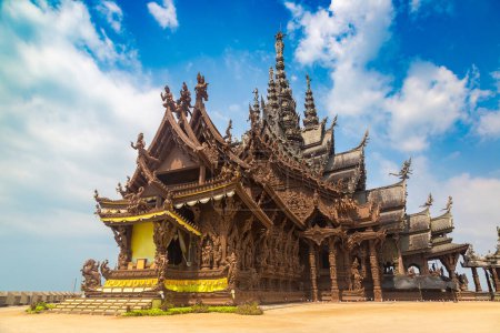 Photo for Sanctuary of Truth in Pattaya, Thailand in a summer day - Royalty Free Image