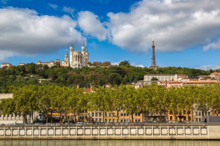Photo for Cityscape of Lyon, France in a beautiful summer day - Royalty Free Image