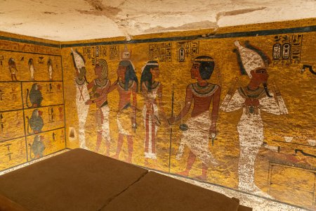 Téléchargez les photos : Tomb of pharaoh Tutankhamun in Valley of the Kings, Luxor, Egypt - en image libre de droit