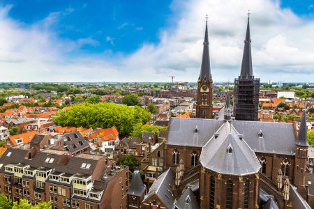 Photo for Van Jessekerk Church in Delft in a beautiful summer day, The Netherlands - Royalty Free Image