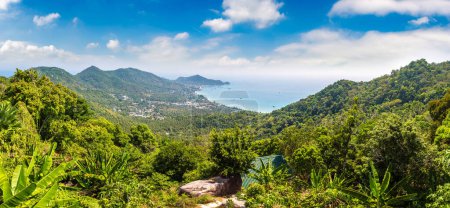 Photo for Panorama of  Panoramic aerial view of Koh Tao island, Thailand - Royalty Free Image