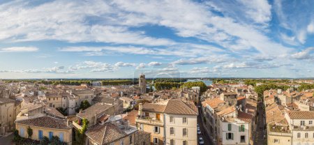 Photo for Aerial panoramic view of Arles, France in a beautiful summer day - Royalty Free Image