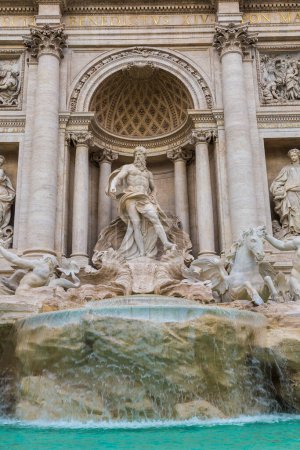 Photo for Fountain di Trevi in Rome, Italy in a summer day - Royalty Free Image