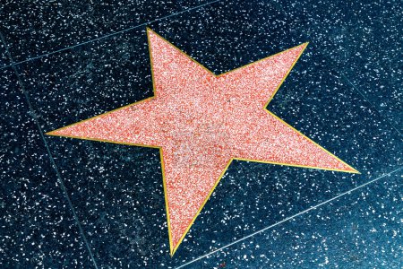 Téléchargez les photos : Une étoile vide sur Hollywood Walk of Fame à Los Angeles, Californie, USA - en image libre de droit