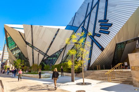 Photo for TORONTO, CANADA - APRIL 2, 2020: Royal Ontario Museum in Toronto in a sunny day, Ontario, Canada - Royalty Free Image