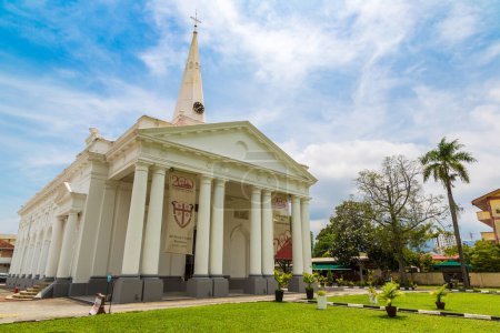 Téléchargez les photos : PENANG, MALAISIE - 22 FÉVRIER 2020 : Église anglicane St. George's à Georgetown sur l'île de Penang, Malaisie - en image libre de droit