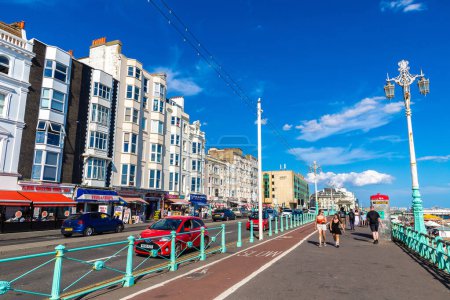 Photo for BRIGHTON, UK - JUNE 29, 2022: Brighton waterfront in a sunny summer day, East Sussex, England, UK - Royalty Free Image