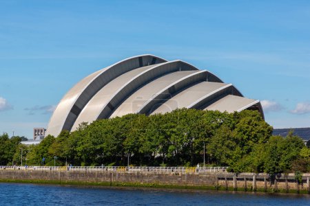 Photo for GLASGOW, UK - JUNE 14, 2022: Scottish Exhibition Centre - SEC Armadillo in a summer day in Glasgow, Scotland, UK - Royalty Free Image