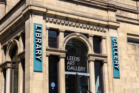 Photo for LEEDS, UK - JUNE 16, 2022: Leeds Art Gallery in a sunny summer day in Leeds, West Yorkshire, UK - Royalty Free Image