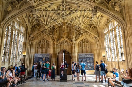 Photo for OXFORD, UK - JUNE 11, 2022: Interior view of the Divinity School in Oxford, United Kingdom - Royalty Free Image
