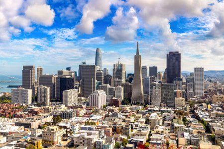 Photo for Panoramic aerial view of San Francisco, California, USA - Royalty Free Image