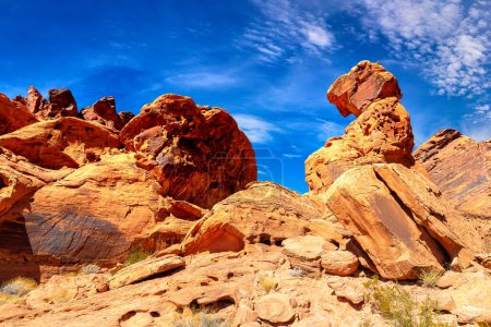 Photo for Valley of Fire State Park in a sunny day, Nevada, USA - Royalty Free Image